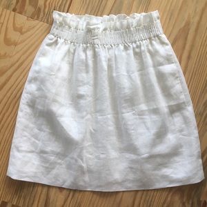 J Crew white linen skirt💗